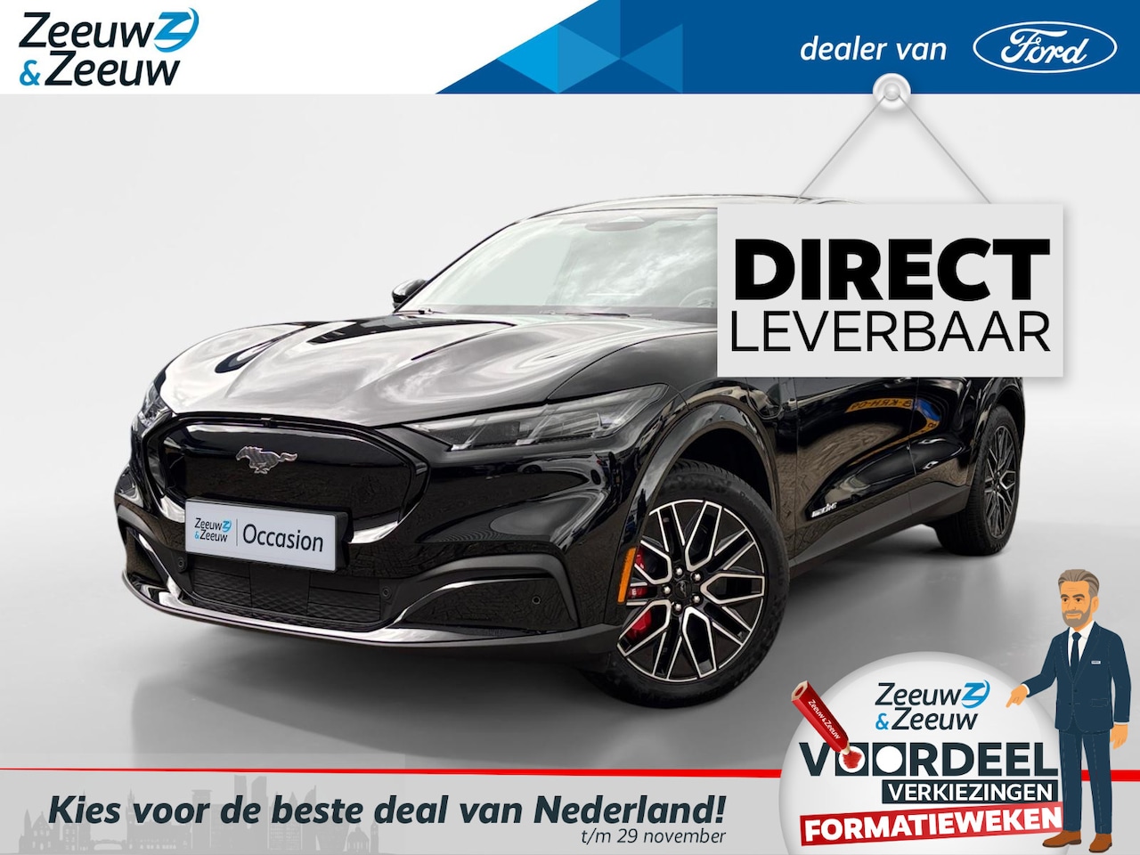 Ford Mustang Mach-E - Extended Premium RWD 88 kWh | €2.000,- Korting! | VOORRAAD! | Warmtepomp | Blue Cruise | A - AutoWereld.nl