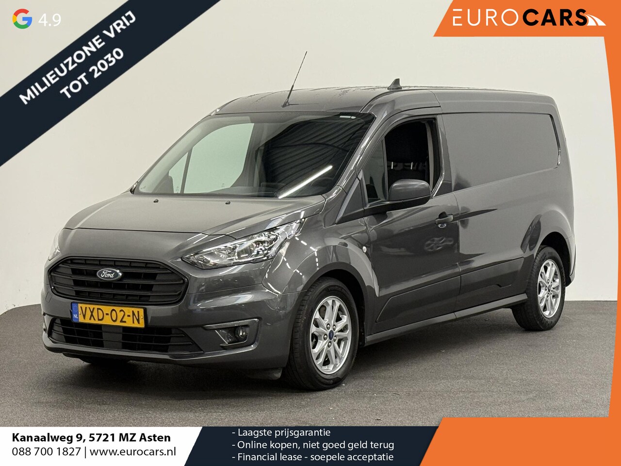 Ford Transit Connect - 1.5 EcoBlue L2 Trend Automaat Navi Airco PDC Achter Cruise Control 3Zits Camera DAB+ - AutoWereld.nl
