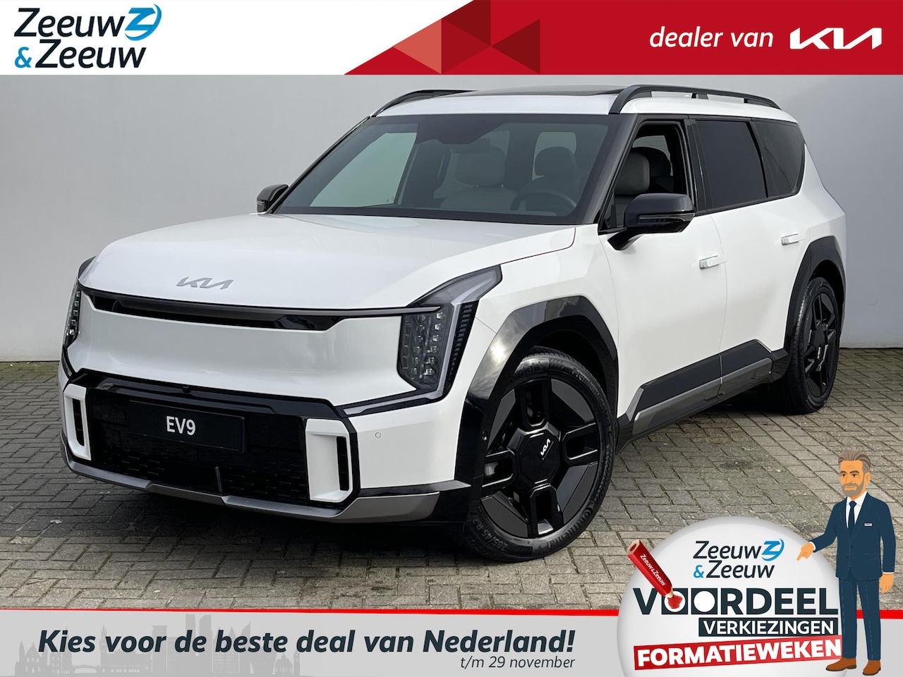 Kia EV9 - GT-Line AWD 6-pl. 99.8 kWh | FULL OPTIONS | NU TE BESTELLEN | NIET OP VOORRAAD | Eur 3000 - AutoWereld.nl