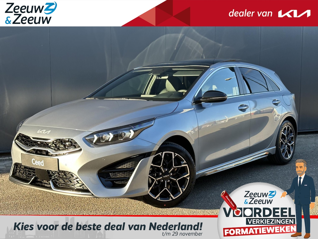 Kia Cee'd - Ceed 1.5 T-GDi GT-PlusLine NIEUW TE BESTELLEN | INRUILVOORDEEL 4500,- | Stoel- en stuurwie - AutoWereld.nl