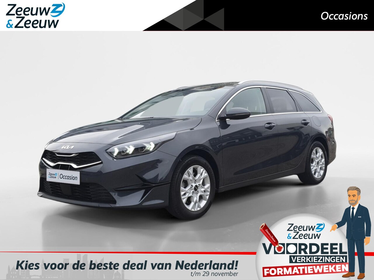 Kia Cee'd Sportswagon - Ceed 1.5T DynamicPlusLine | AUTOMAAT | Stoel en stuurverwarming | Camera | Navigatie | Ele - AutoWereld.nl