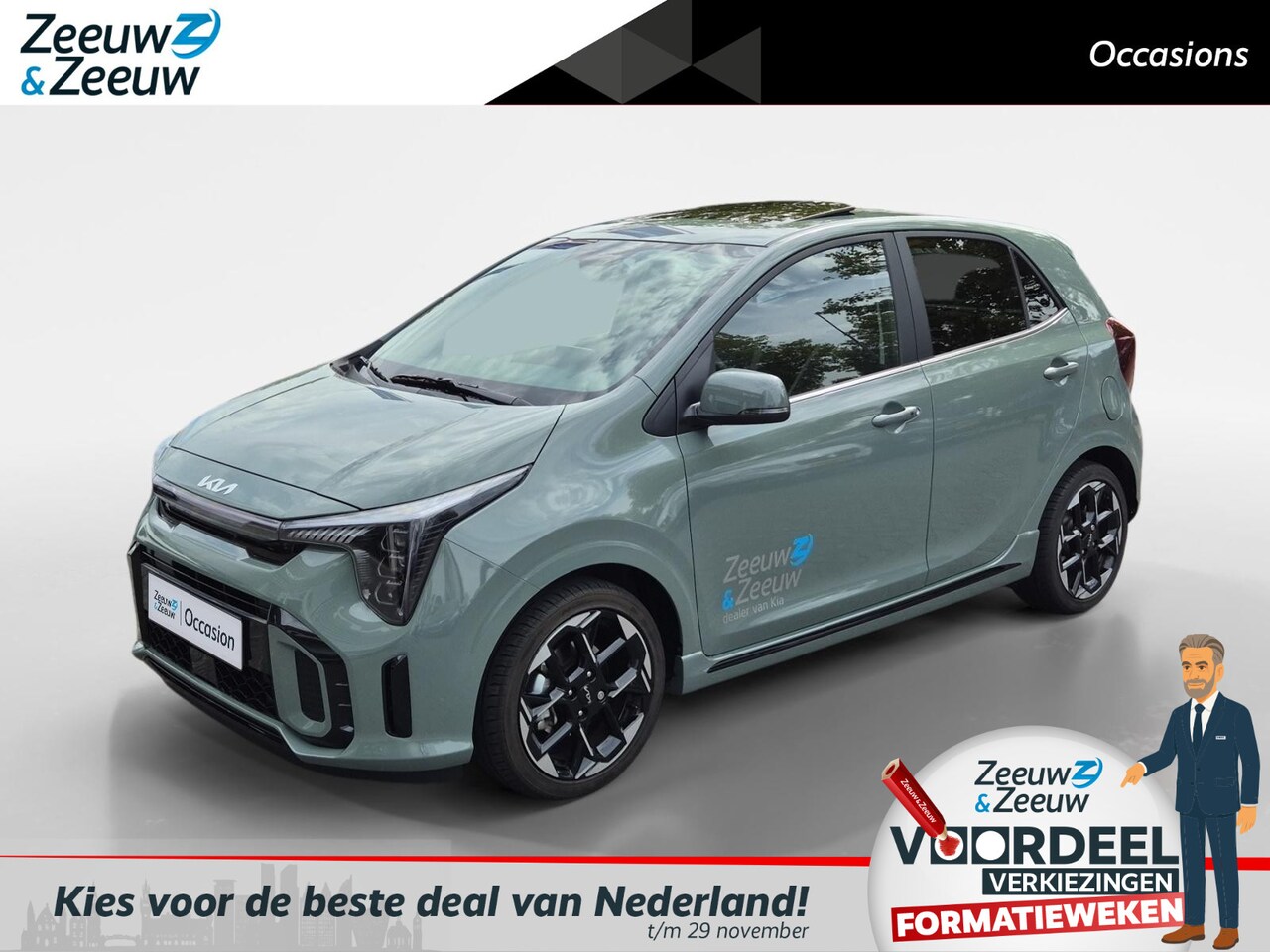 Kia Picanto - 1.0 DPI GT-Line | Airco | Navi | Camera | LM Velgen | Leder | Stoelverwarming | Stuurverwa - AutoWereld.nl