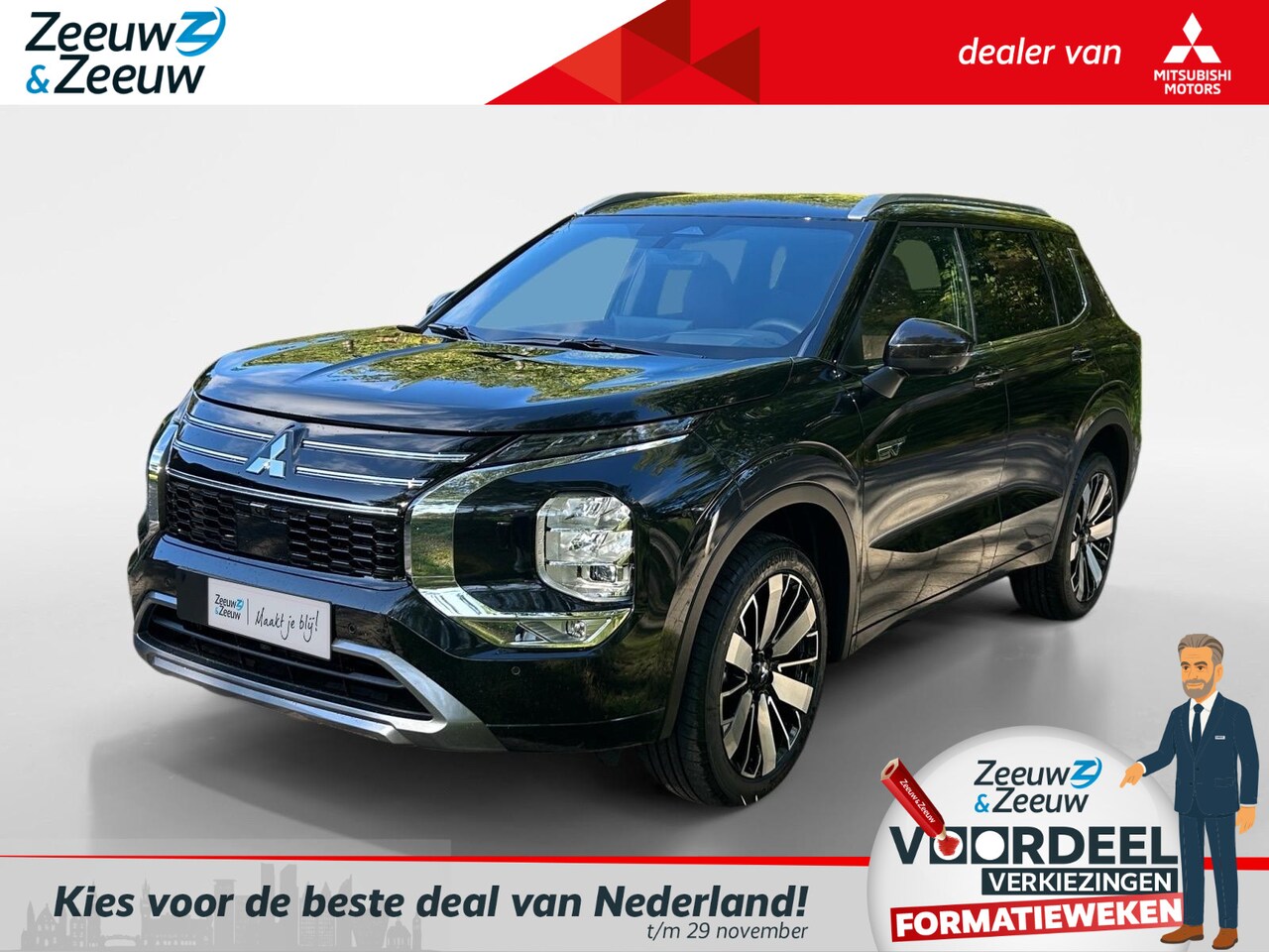 Mitsubishi Outlander - 2.4 PHEV Instyle+ | NIEUW MODEL | 4000 EURO KORTING| NU DIRECT LEVEBAAR | 8 JAAR GARANTIE - AutoWereld.nl