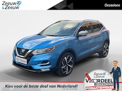 Nissan Qashqai - 1.2 Tekna + | Leder| Memory seats | Panoramadak |Stoel-en vooruitverwarming | Dode hoek se