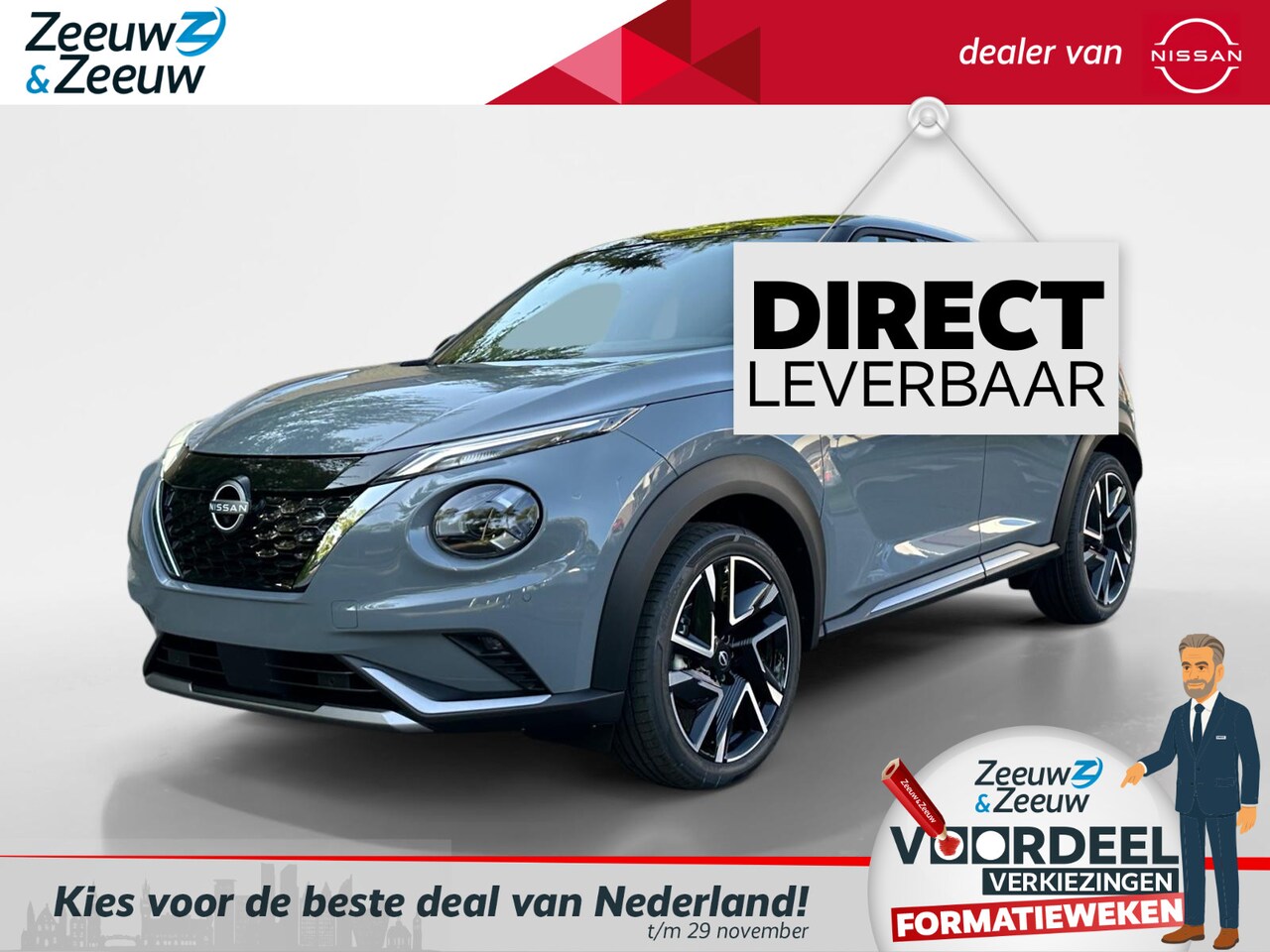 Nissan Juke - 1.6 Hybrid N-Design | €1500.- korting inclusief inruilpremie | Pro Pilot | coldpack | tech - AutoWereld.nl