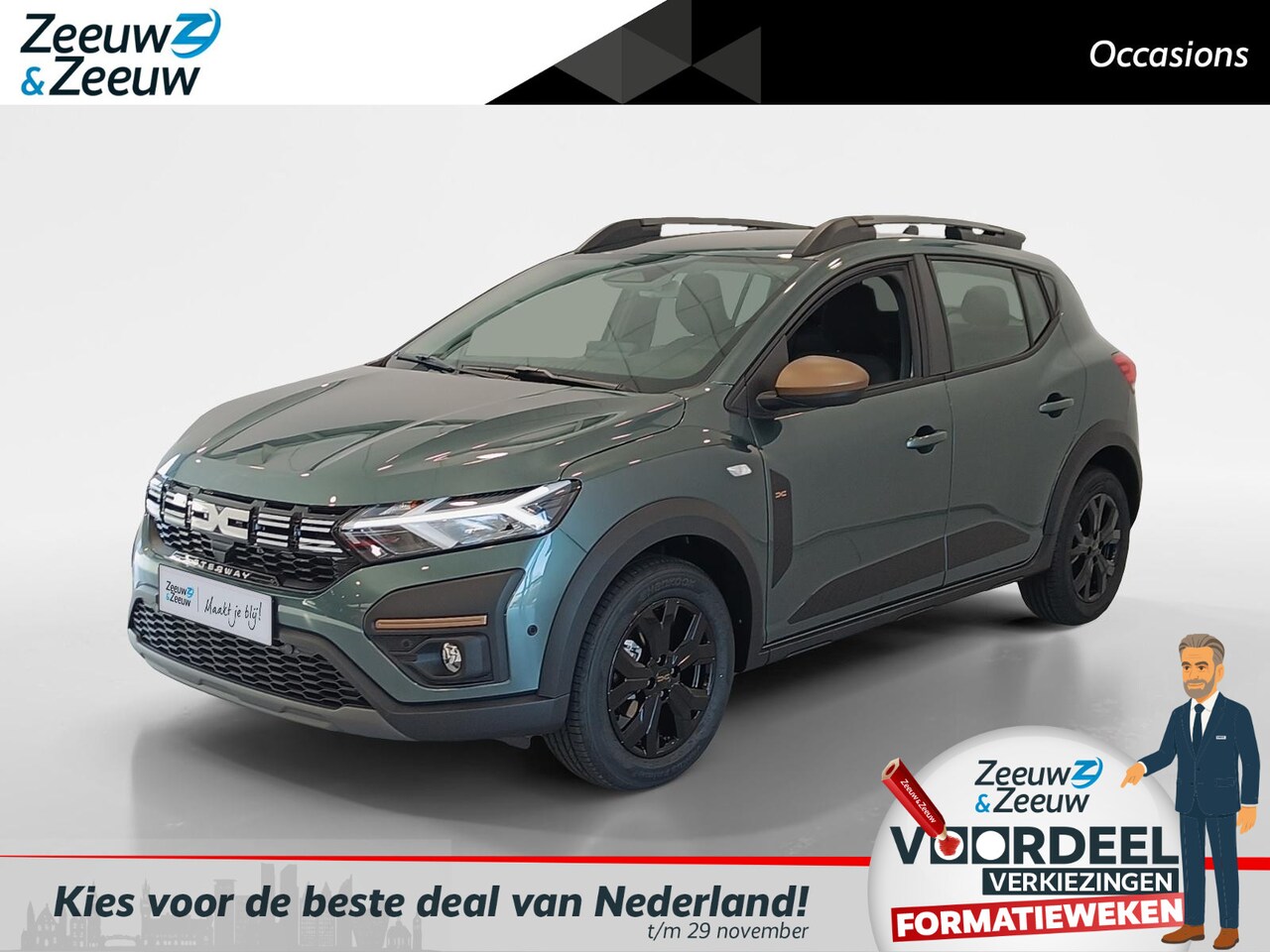 Dacia Sandero Stepway - 1.1 TCe 110 Extreme *Camera*Parkeersensoren*Navi via Carplay*Climate Conrol*Zeer nette aut - AutoWereld.nl