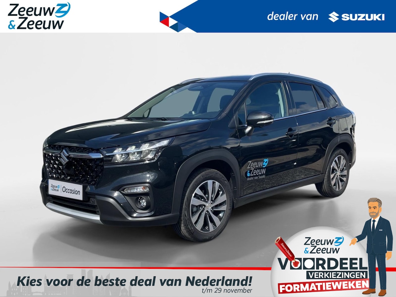 Suzuki S-Cross - 1.4 Boosterjet Style Hybrid | €1.500.- korting | 17inch lichtmetalen velgen | 360camera | - AutoWereld.nl