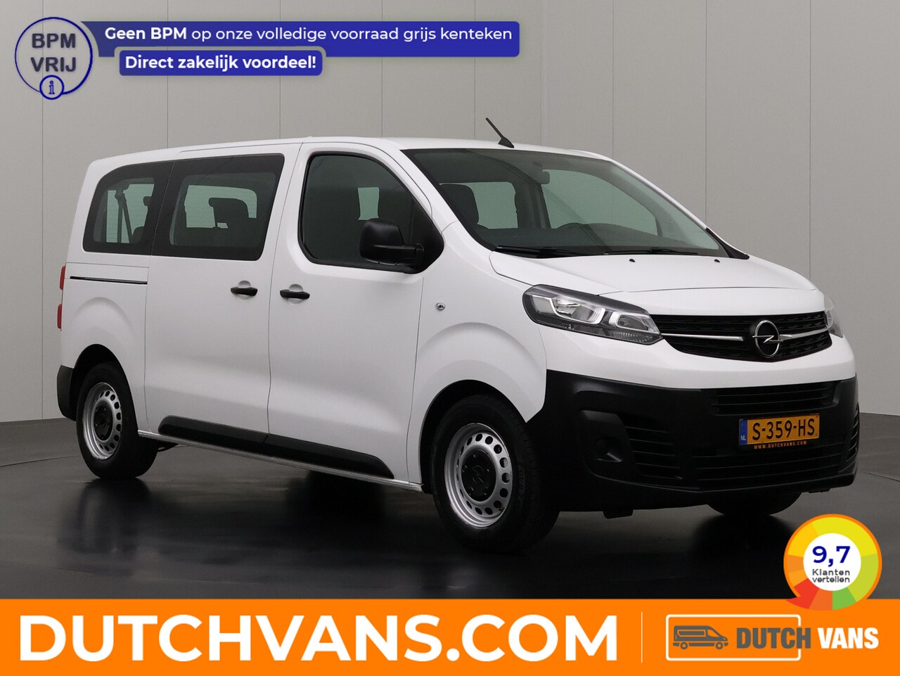Opel Vivaro Combi - 1.5CDTI 120PK XL Personenbus | 9-Persoons | Airco | Cruise | € 19750,-- Incl BTW en BPM - AutoWereld.nl