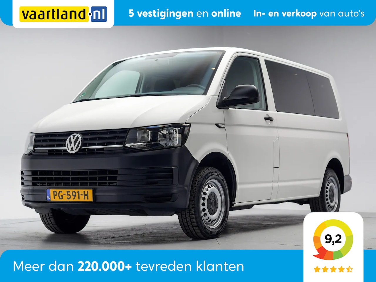 Volkswagen Transporter Kombi - L1H1 2,0 TDI [AC, BTW, 9-Persoons] - AutoWereld.nl