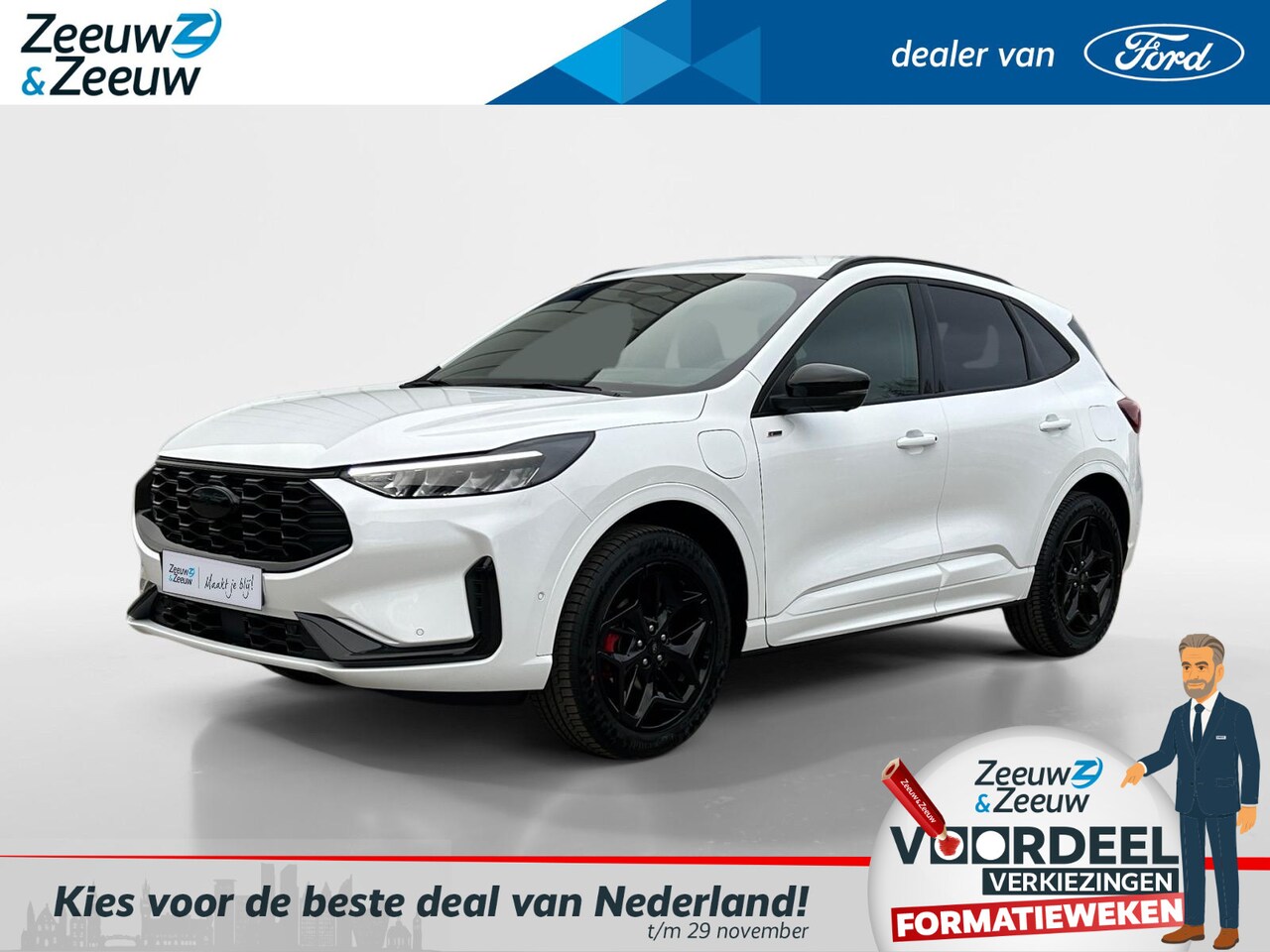 Ford Kuga - 2.5 PHEV ST-Line X 243pk | €4.000.- korting | GRATIS LAADPAAL INCL. INSTALLATIE | 0,99% re - AutoWereld.nl