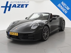 Porsche 911 Cabrio - 3.0 CARRERA EXCLUSIVE MANUFAKTUR DARK OLIVE + CLUBLEDER EXCLUSIEF TRUFFEL BRUIN