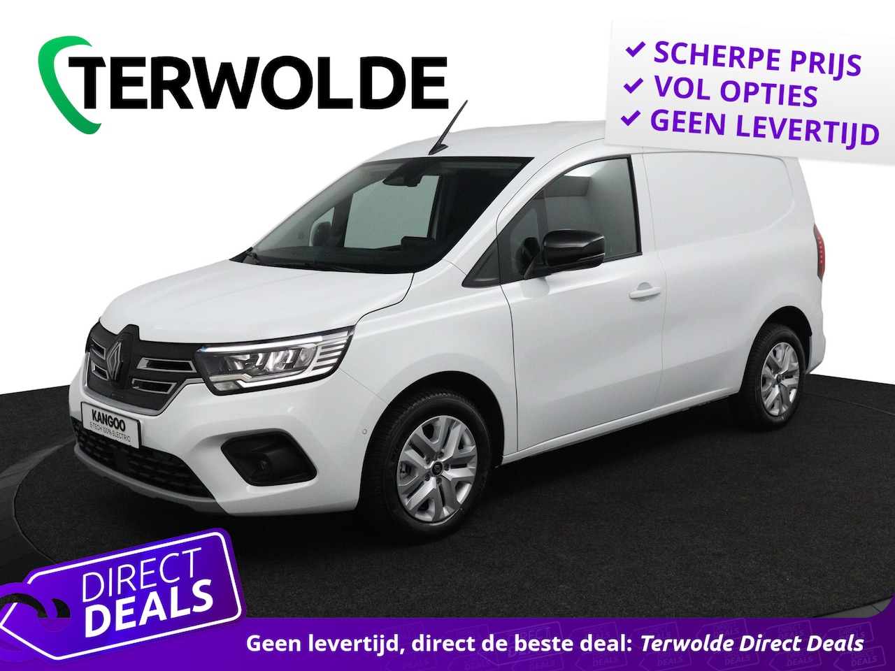 Renault Kangoo E-Tech - GB L1 E-Tech electric 120 pk extra | DIRECT LEVERBAAR | Adaptive Cruise Control | Achterui - AutoWereld.nl