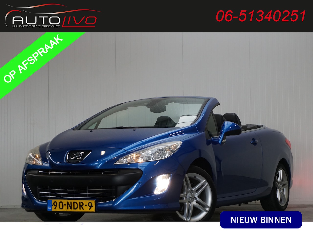 Peugeot 308 CC - 1.6 THP Premiere LEER NAVI CLIMA PDC CRUISE etc. - AutoWereld.nl