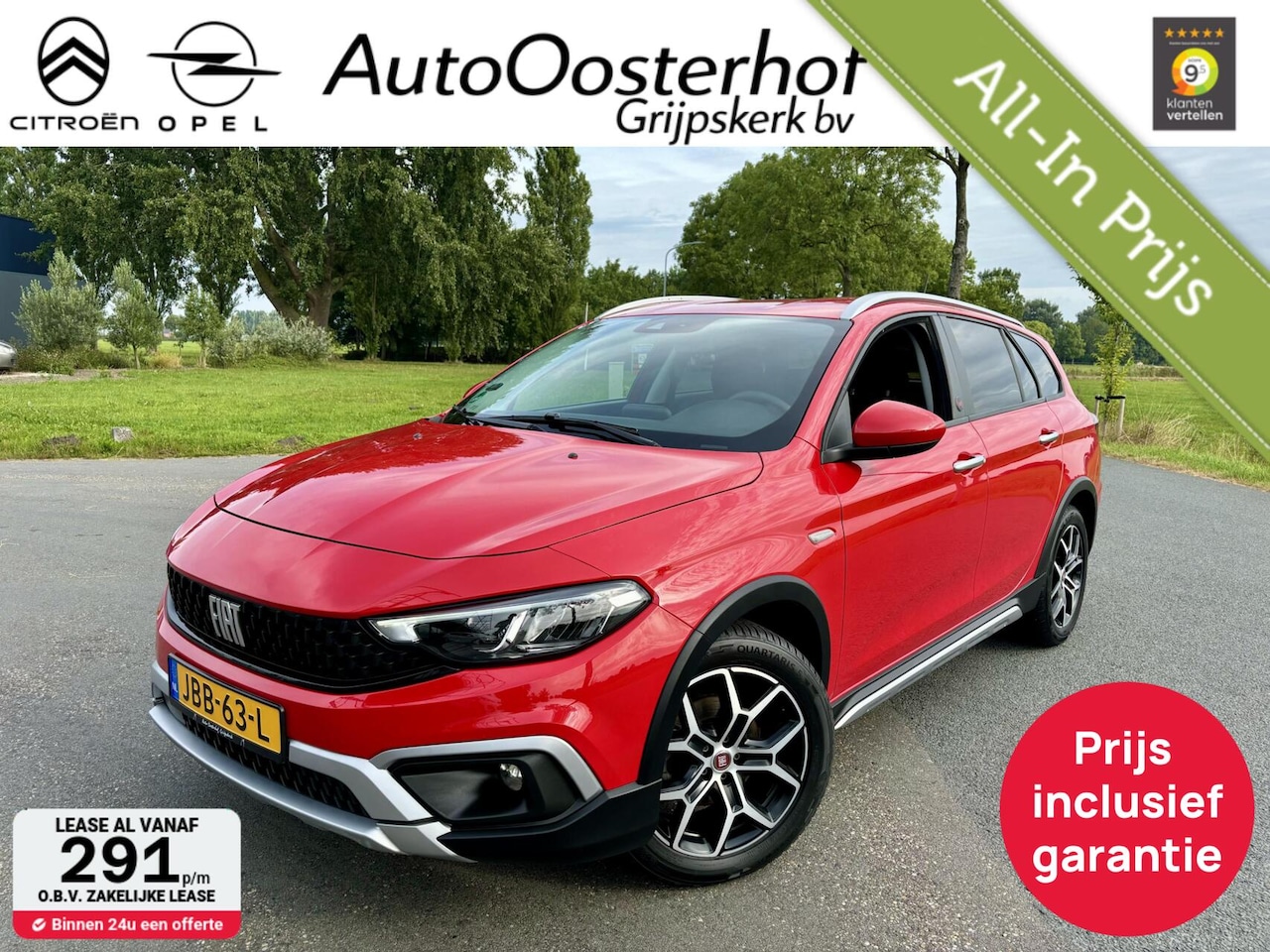 Fiat Tipo Stationwagon - 100pk Cross Red - AutoWereld.nl