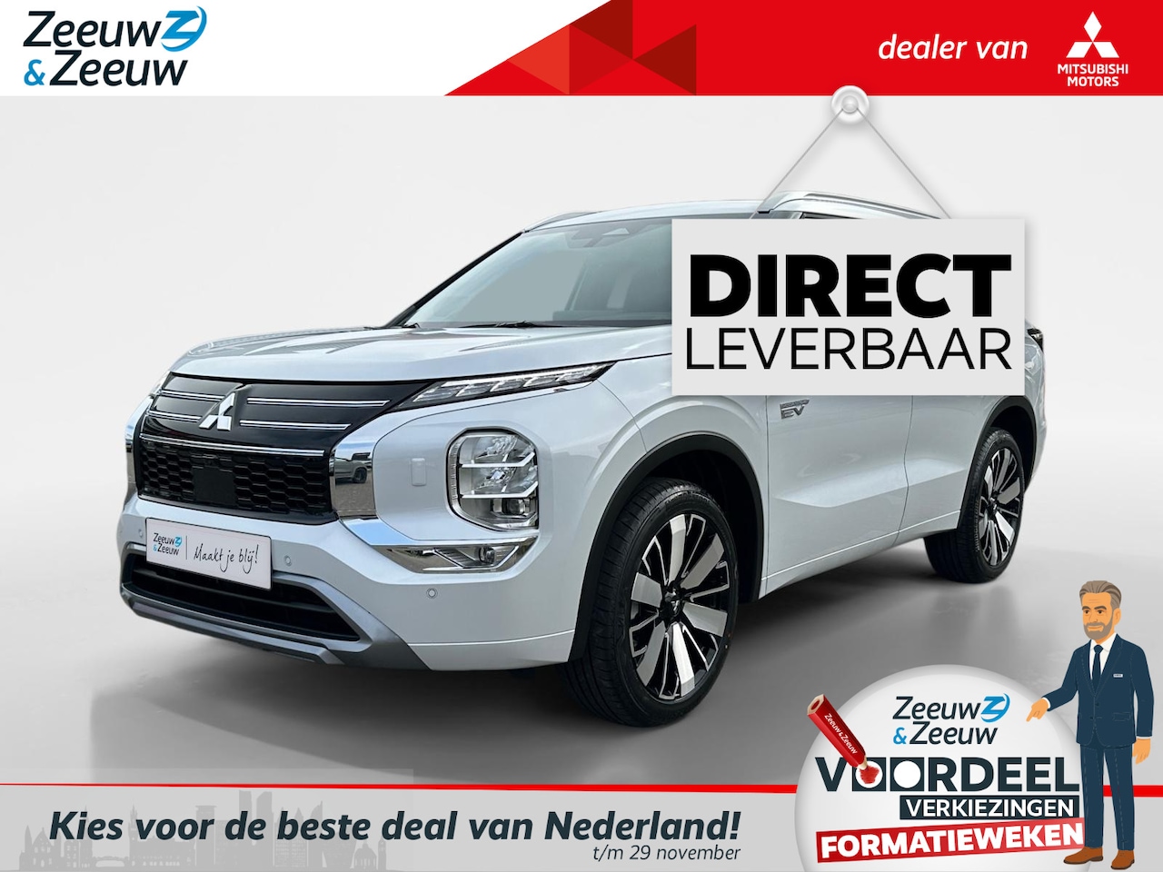 Mitsubishi Outlander - 2.4 PHEV Instyle | NIEUW MODEL | 4000 EURO KORTING| NU DIRECT LEVEBAAR | 8 JAAR GARANTIE | - AutoWereld.nl