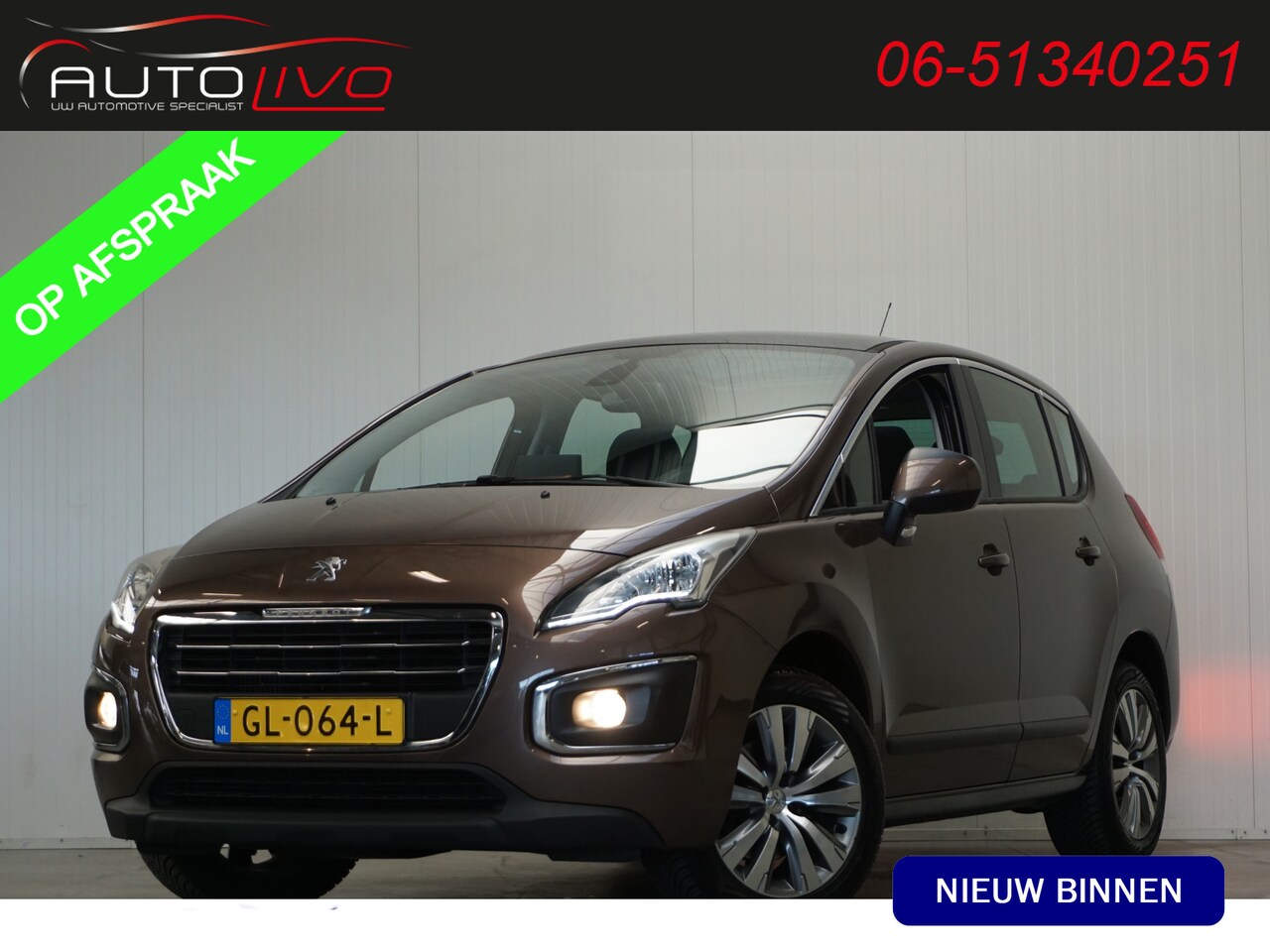 Peugeot 3008 - 1.6 THP Active 165 PK! AUTOMAAT! PANO NAVI CAMERA CLIMA CRUISE PDC TREKHAAK etc. - AutoWereld.nl