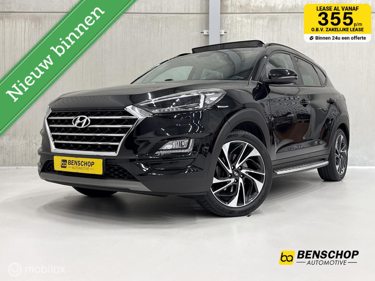 Hyundai Tucson - 1.6 T-GDi Premium Panodak Leer Navi Carplay Camera Trekhaak - AutoWereld.nl
