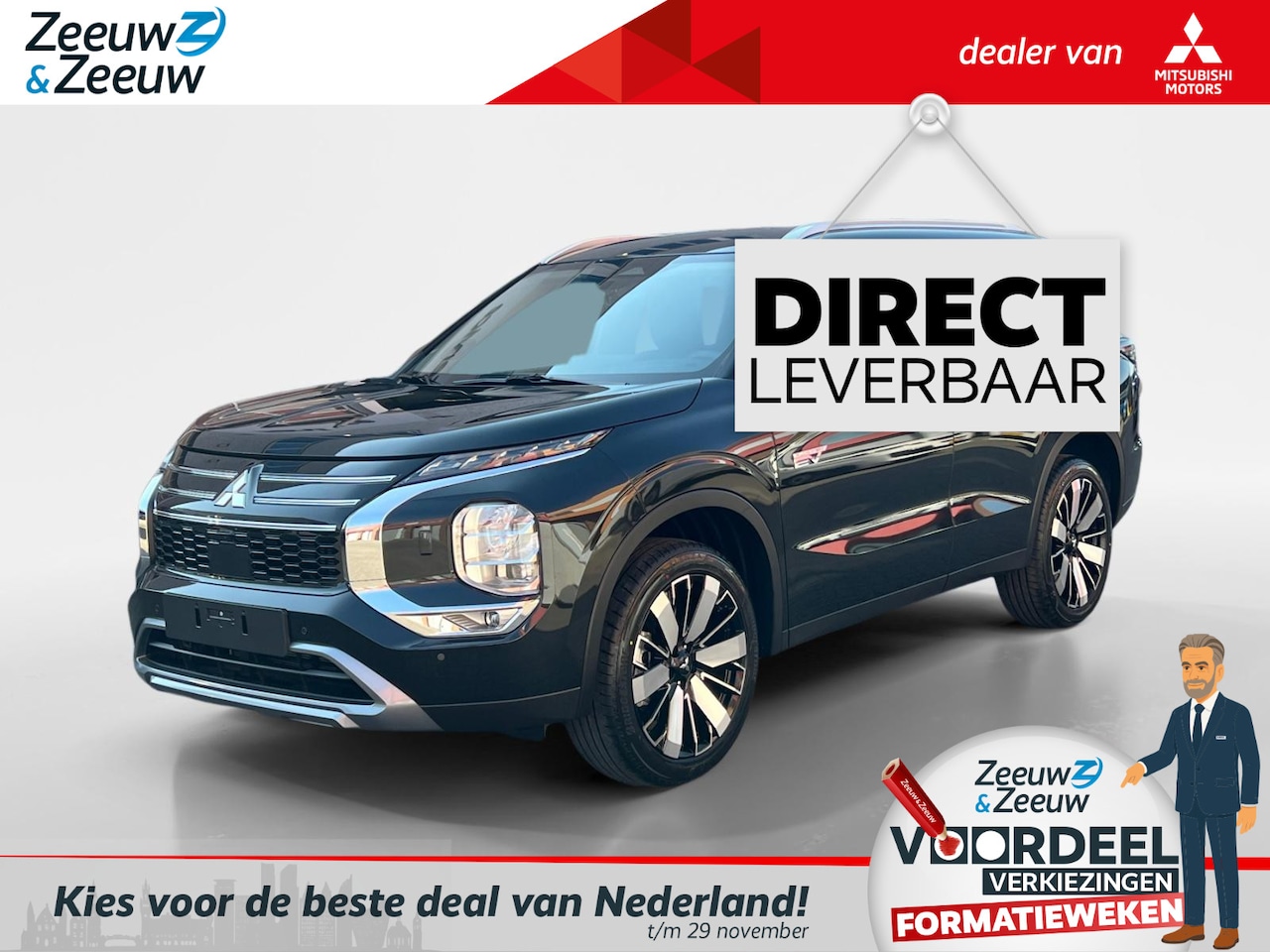 Mitsubishi Outlander - 2.4 PHEV First Edition |€4000,- KORTING| OP=OP| 8 Jaar garantie| - AutoWereld.nl