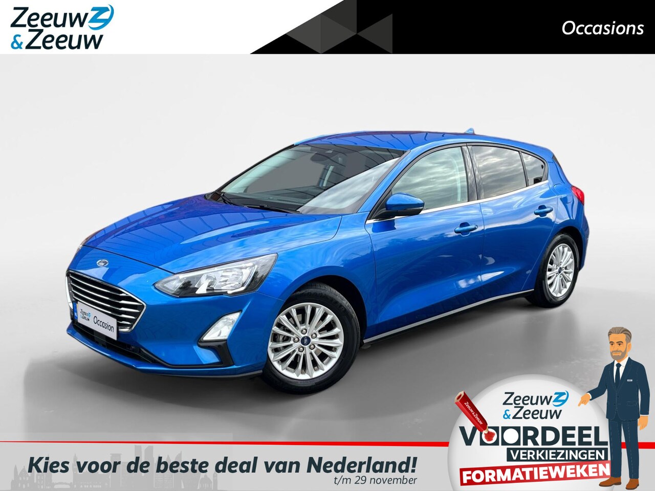 Ford Focus - 1.0 EcoBoost Hybrid Titanium X | Adaptieve Cruise Control | Winter Pack | Camera | Privacy - AutoWereld.nl