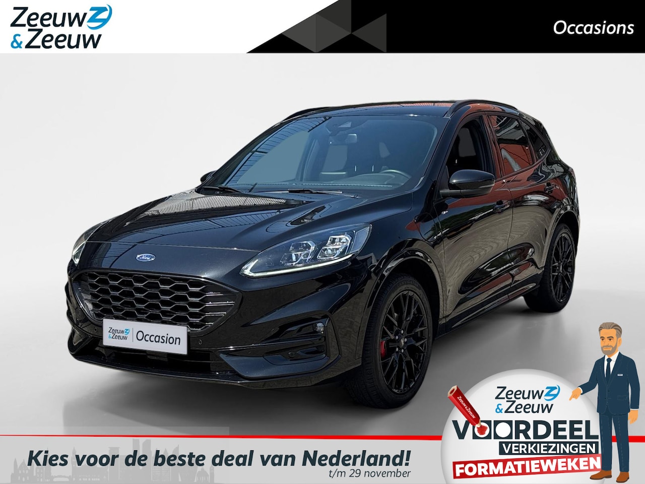 Ford Kuga - 2.5 PHEV ST-Line X | Black pack | B&O Audio | Electrische kofferbak | 12 Maanden garantie - AutoWereld.nl