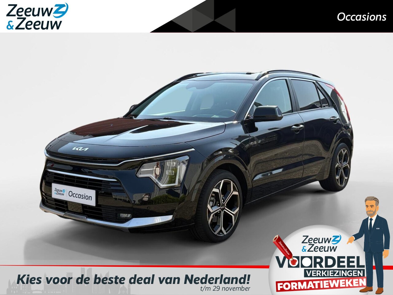 Kia Niro - 1.6i Hybrid ExecutiveLine Meest luxe uitvoering | 1e Eigenaar | Fabrieksgarantie t/m 02-08 - AutoWereld.nl
