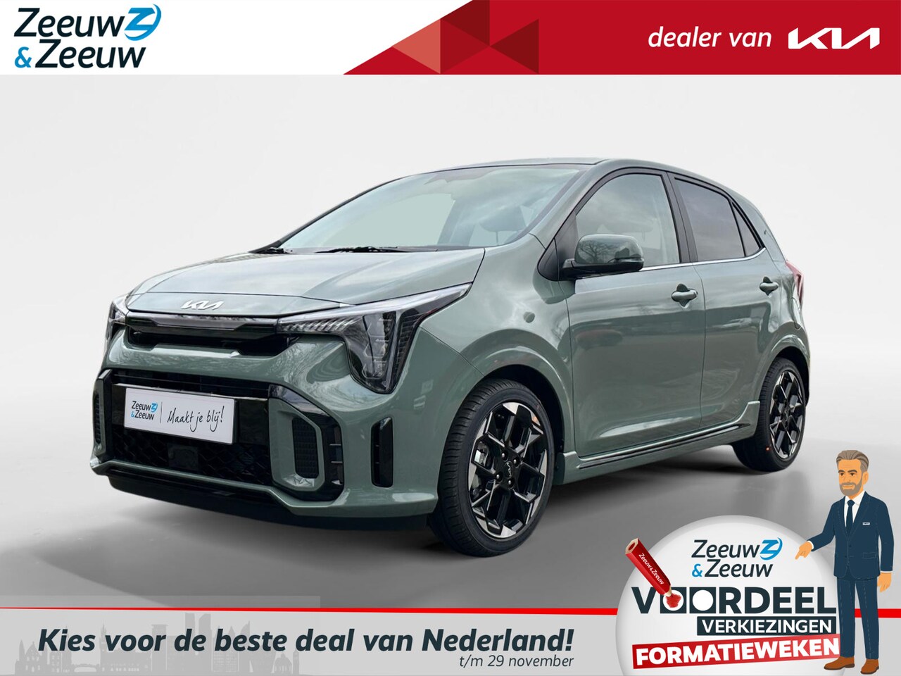 Kia Picanto - 1.0 GDi GT-Line | Enkele kleuren op voorraad bel voor info | € 1.250,- Inruilpremie - AutoWereld.nl