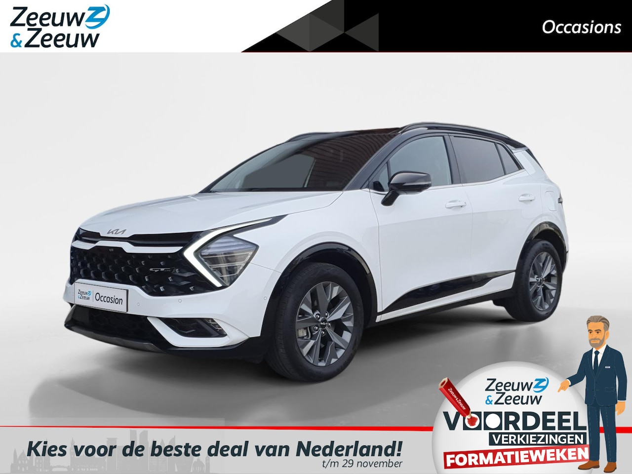 Kia Sportage - 1.6T Hybrid GT-PlusLine | Rondom Camera | Stoel koeling en verwarming | Panorama schuifdak - AutoWereld.nl