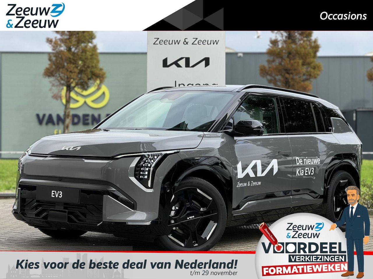 Kia EV3 - GT-PlusLine 81.4 kWh | Direct leverbaar! | Rijdende demo | 563 km WLTP-actieradius | Elekt - AutoWereld.nl