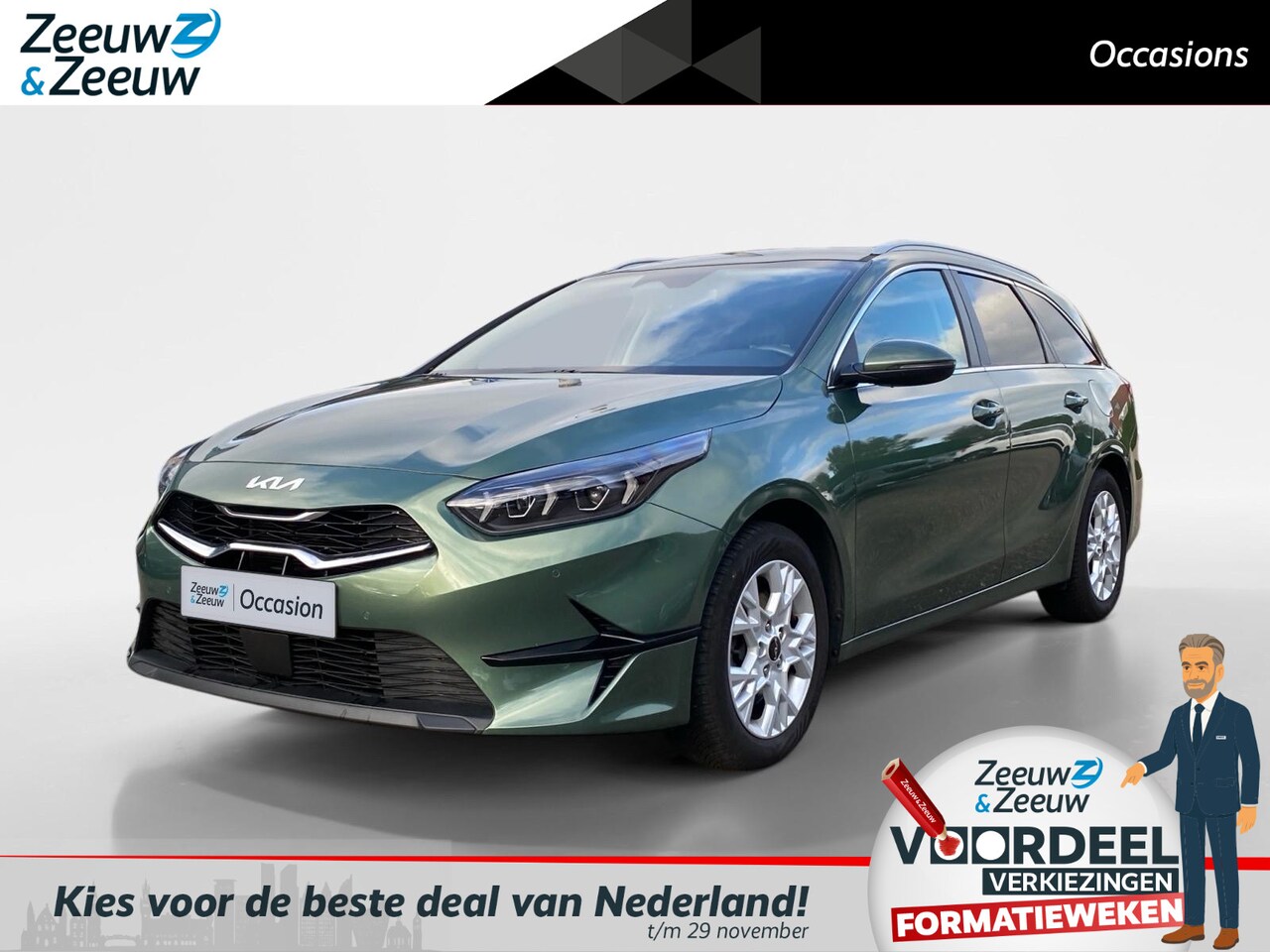 Kia Cee'd Sportswagon - Ceed 1.5 T-GDi DynamicPlusLine | Stoel + stuurverwarming | Climate beheersing | Navigatie - AutoWereld.nl