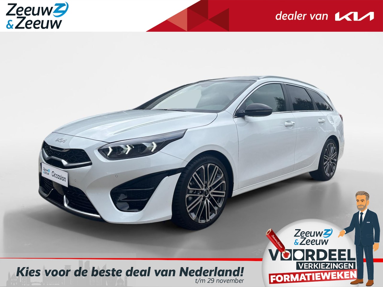 Kia Cee'd Sportswagon - Ceed 1.5 T-GDi GT-PlusLine Demonstratieauto | Full options | Navigatie | Schuifkanteldak | - AutoWereld.nl