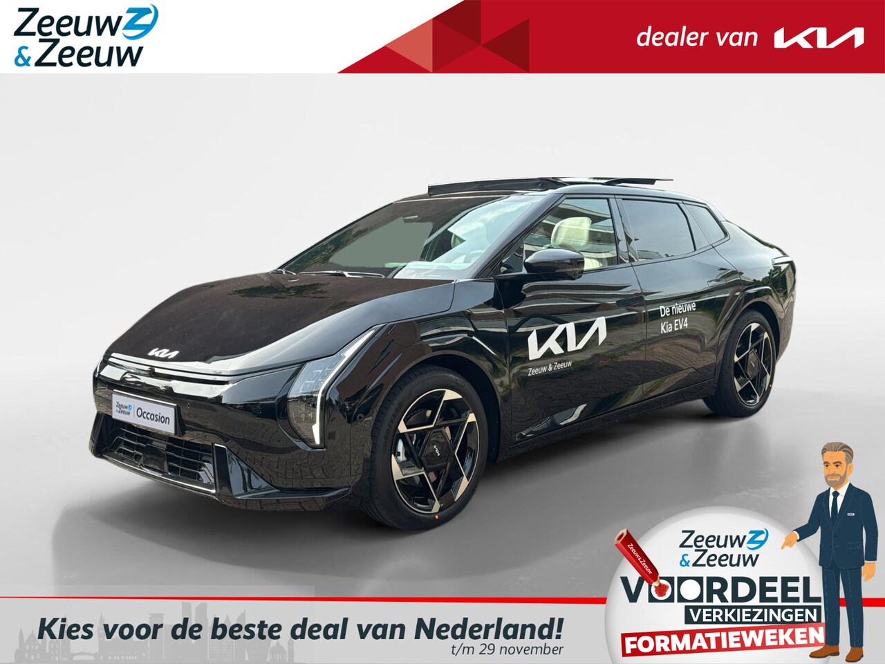 Kia EV4 Fastback - GT-PlusLine 81.4 kWh Beschikbaar voor proefritten | Full options | Nieuw model | Ook lever - AutoWereld.nl