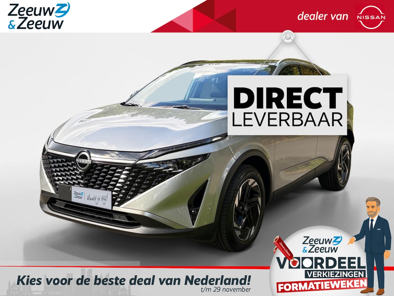 Nissan Qashqai - 1.5 e-Power N-Connecta | DE NIEUWE GENERATIE E-POWER| DIRECT LEVERBAAR | €1500,- KORTING | - AutoWereld.nl