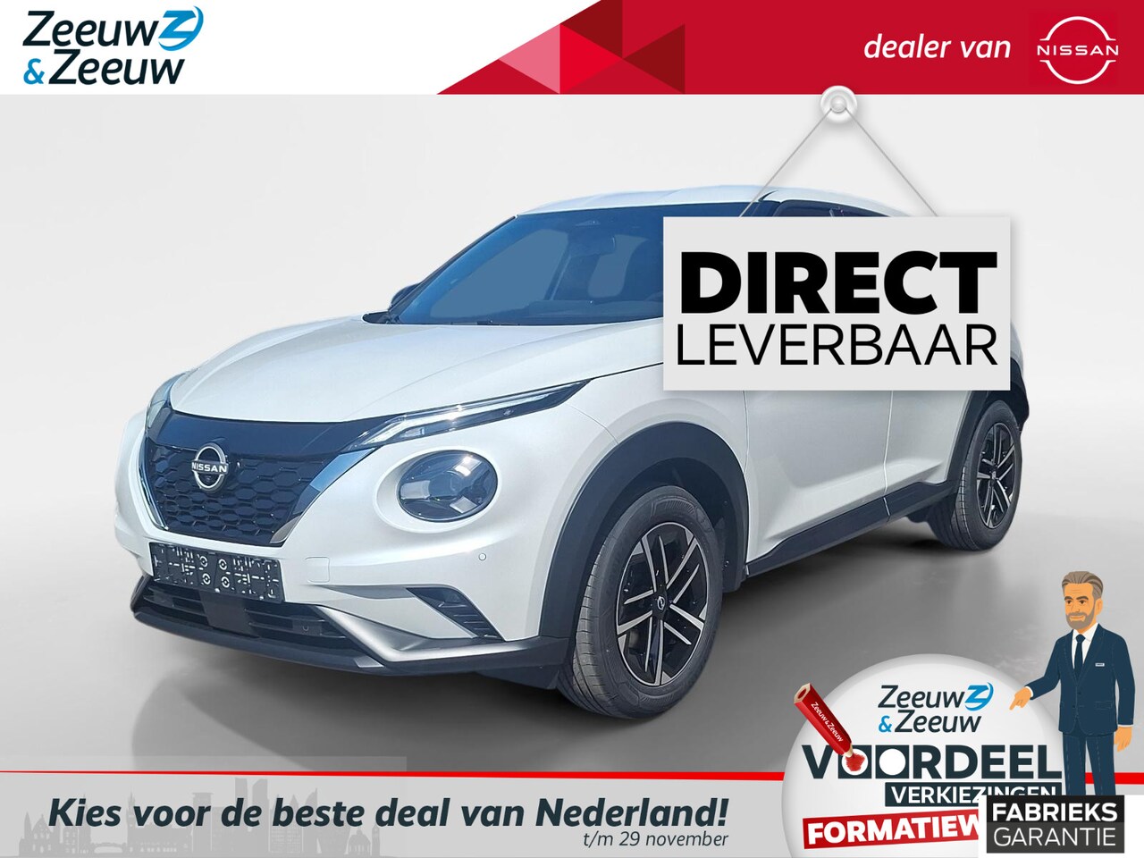 Nissan Juke - 1.6 Hybrid N-Connecta | Nu in prijs verlaagd inclusief €1500 voorraadkorting | Navigatie|| - AutoWereld.nl