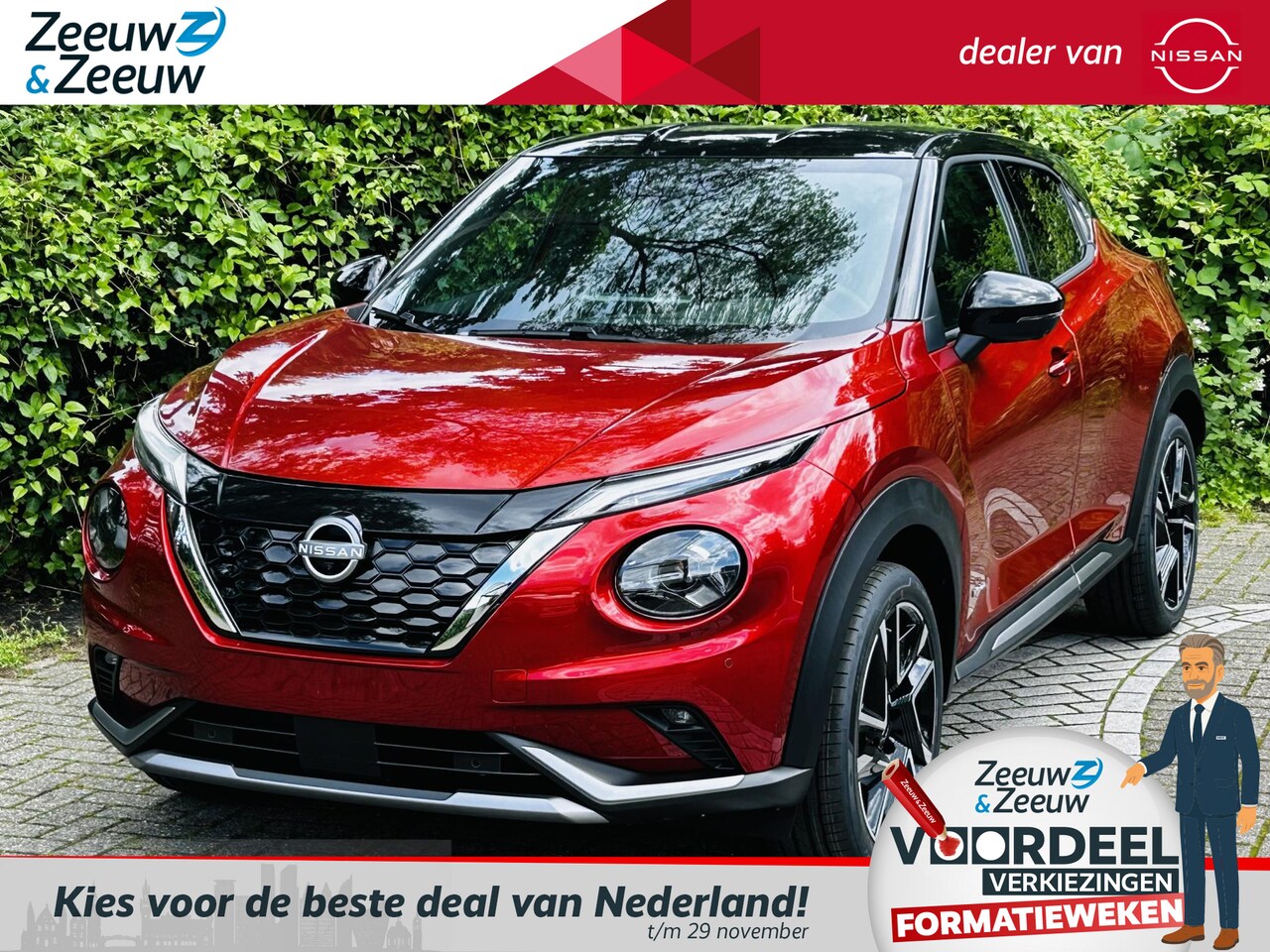 Nissan Juke - 1.6 Hybrid N-Design | €1500.- korting inclusief inruilpremie | Technology Pack , Cold Pack - AutoWereld.nl