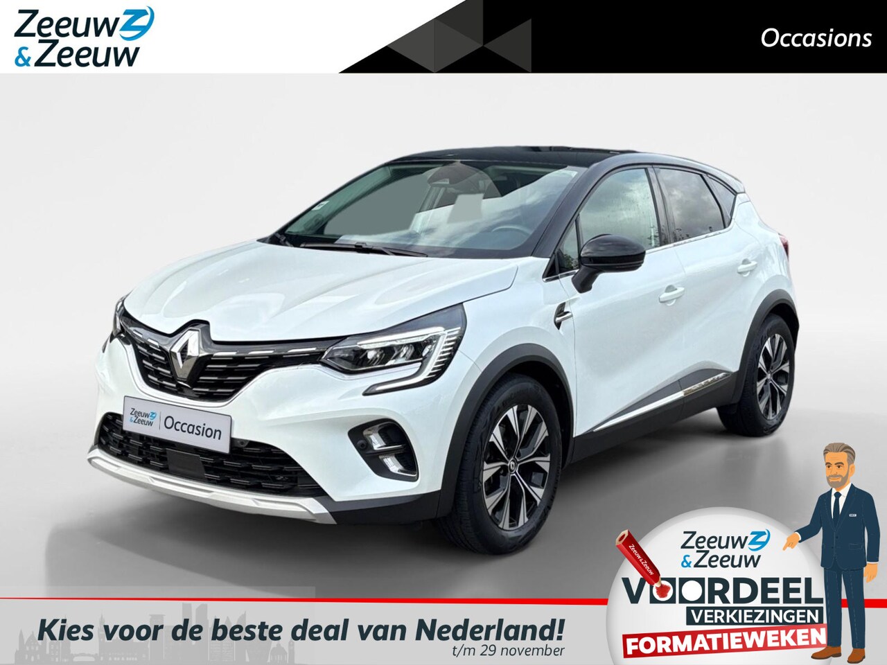 Renault Captur - 145PK E-Tech Full Hybrid Techno Automaat | 1e eigenaar | Camera | Parkeersensoren | Climat - AutoWereld.nl