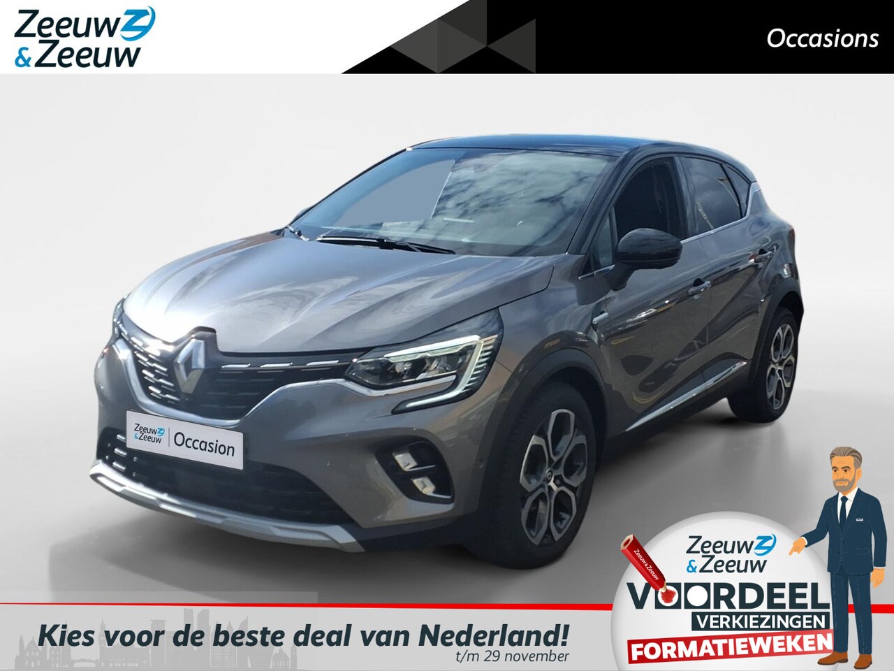 Renault Captur - Intens plus 145 Hybride automaat | Apple Carplay-Android Auto | 360 graden camera | 9,3" M - AutoWereld.nl