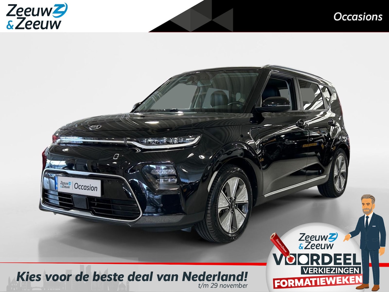 Kia e-Soul - DynamicPlusLine 64 kWh | Warmtepomp | Navi | Apple Carplay/ Android Auto | Licht + Regense - AutoWereld.nl