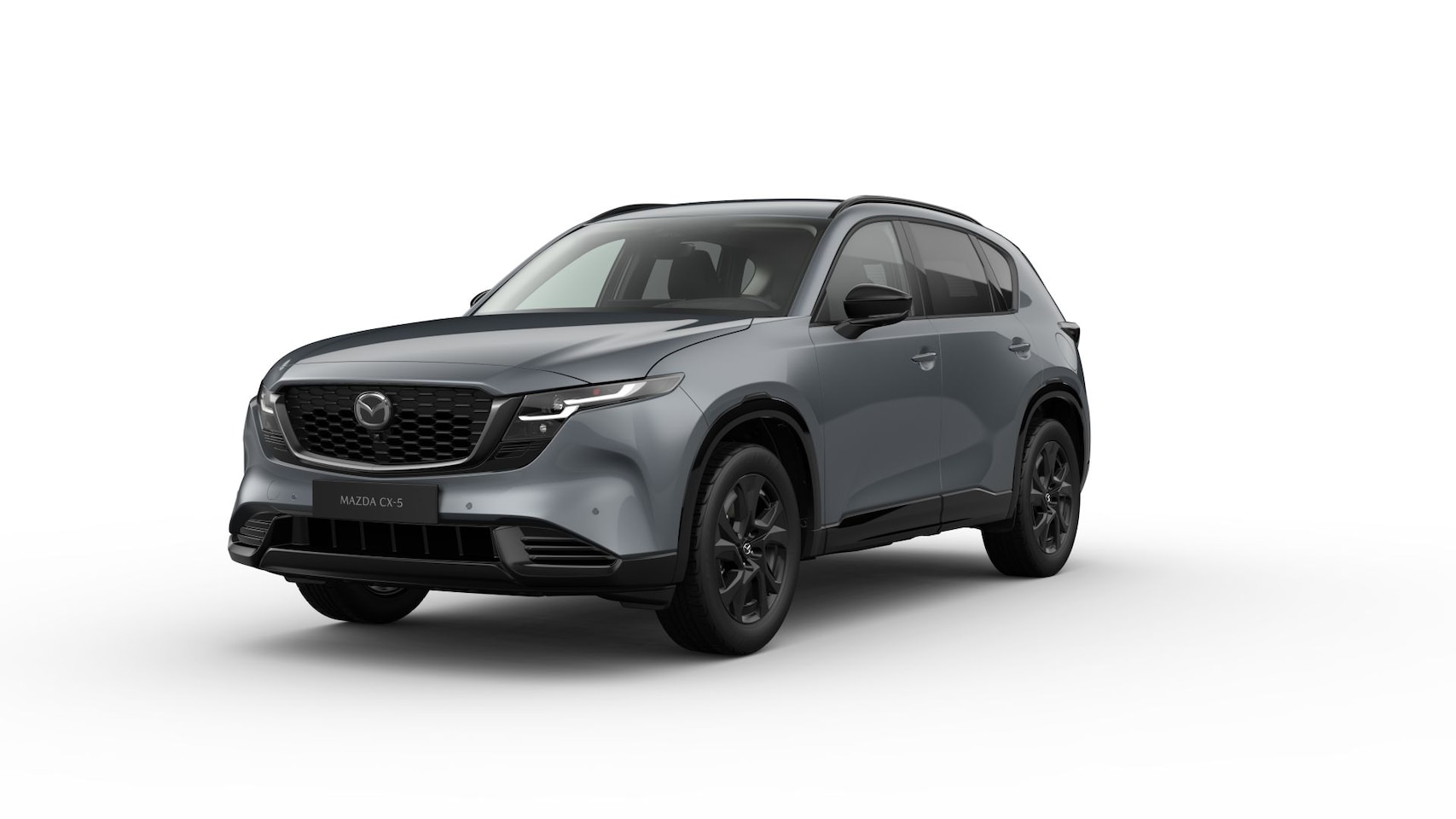 Mazda CX-5 - e-Skyactiv G 141 Homura - Zwart lederen interieur | 19-inch lichtmetalen velgen, Black | A - AutoWereld.nl