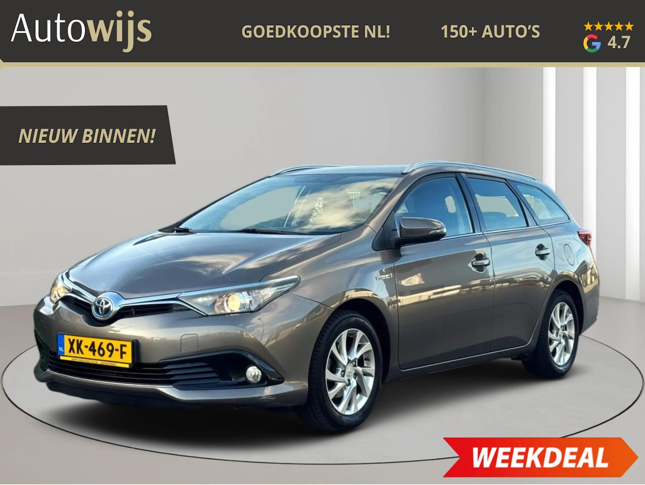 Toyota Auris Touring Sports - 1.8 Hybrid Dynamic|AUT|CAMERA|XENON|GOED ONDERHOUDEN|NAVI - AutoWereld.nl