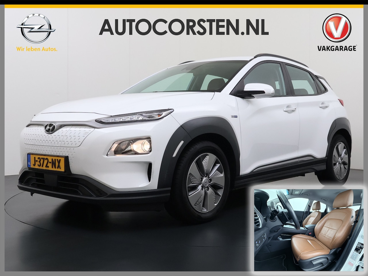 Hyundai Kona Electric - EV 64kWh Leder Warmtepomp Camera Adap. Cruise + stop&go Apple Carplay Android Comfort Ecc - AutoWereld.nl