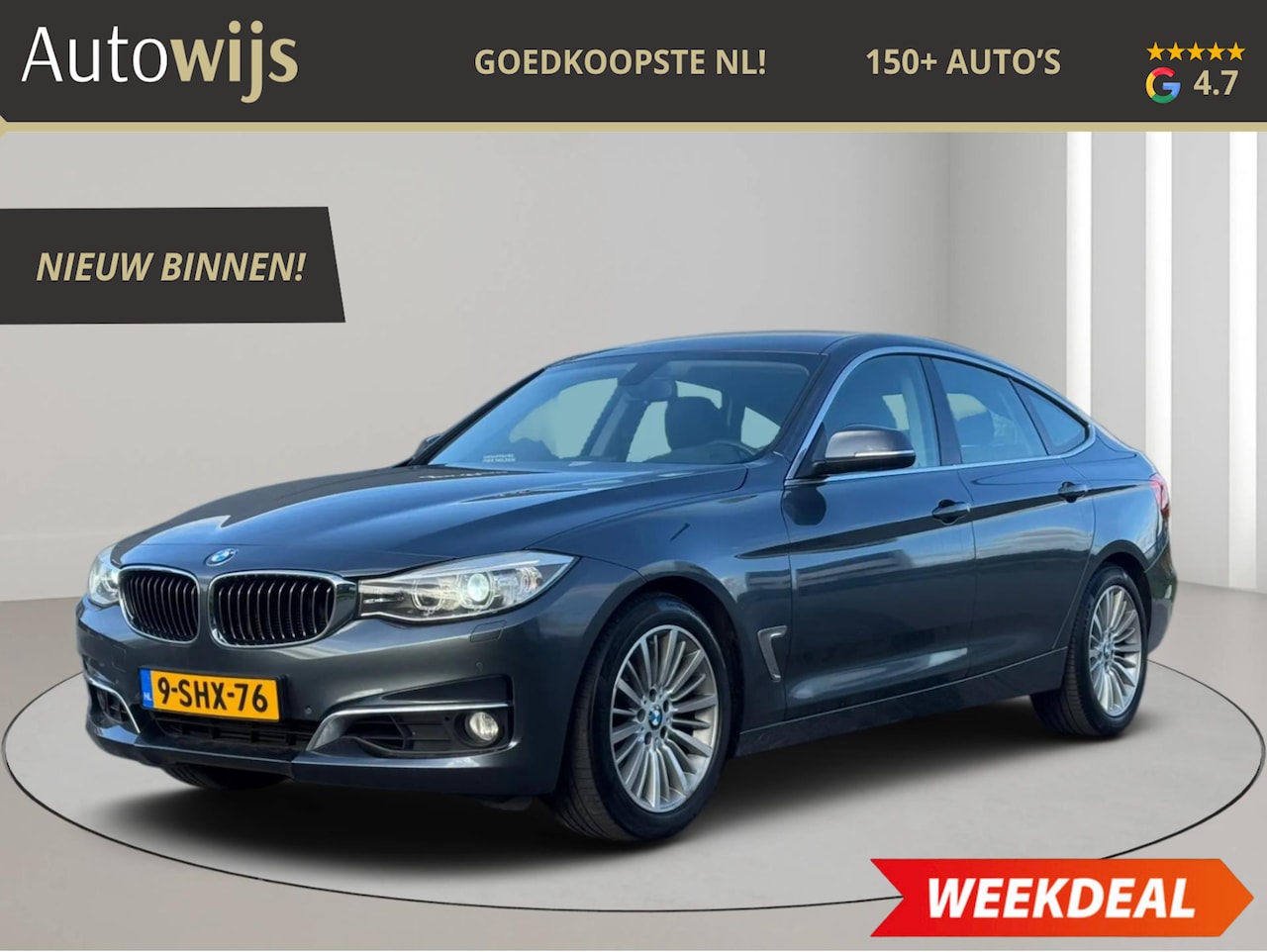 BMW 3-serie Gran Turismo - 320i High Executive|LUXURY|LEDER|NL AUTO|LED|Trekhaak|Navi|Goed onderhouden - AutoWereld.nl