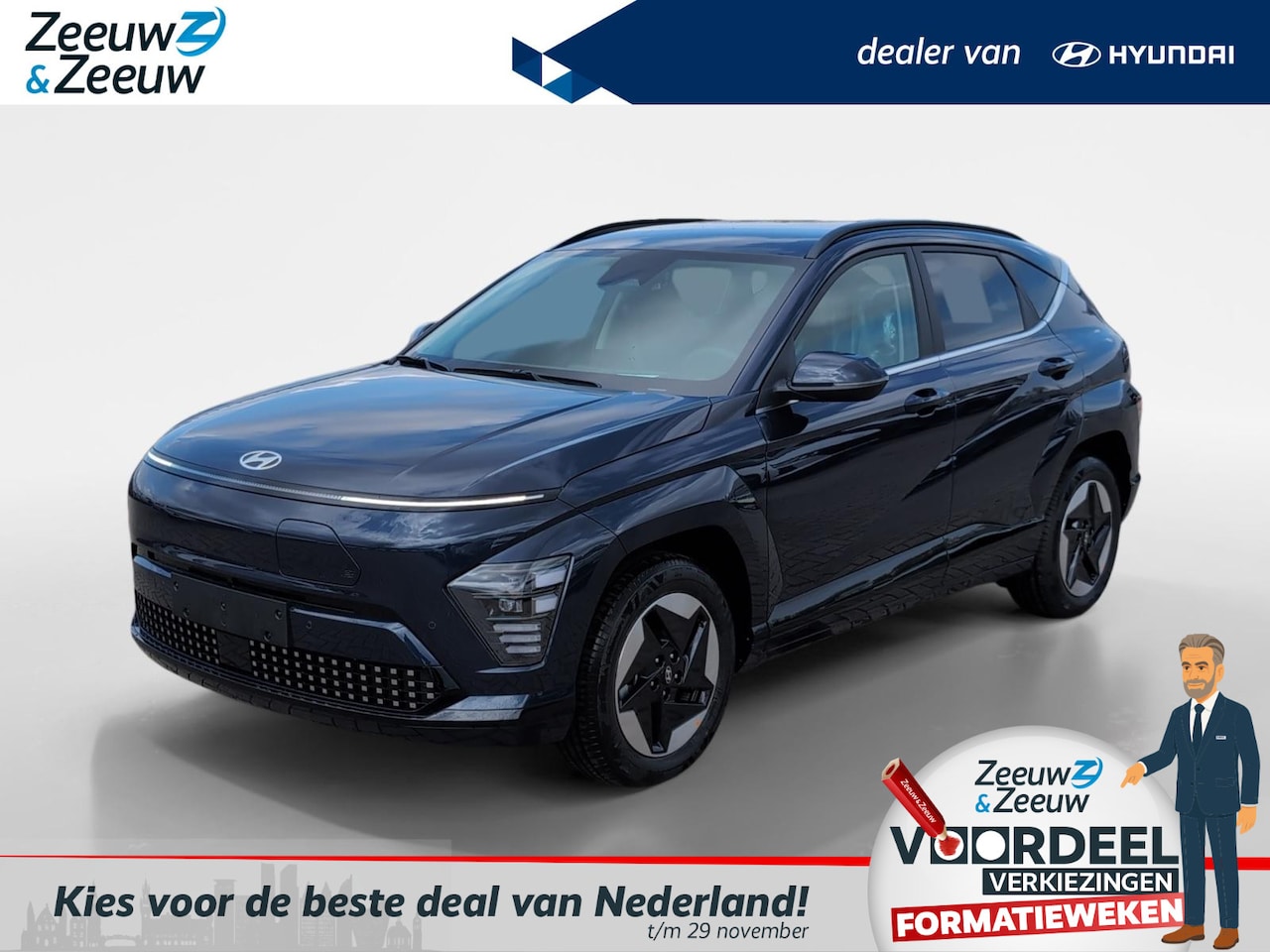 Hyundai Kona Electric - Comfort Smart 48.4 kWh + WVB | Upgrade voordeel | Lease vanaf: - AutoWereld.nl