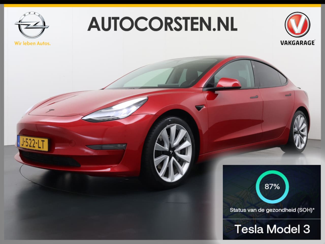Tesla Model 3 - Long Range RWD Long Range AWD 75kWh 463PK 19"Lmv FSD-3 Computer Premium Audio AutoPilot Panoramadak Camer - AutoWereld.nl