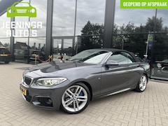 BMW 2-serie Cabrio - 220i M Sport|Clima|Stoelverwarming|Trekhaak|Leer|Navi