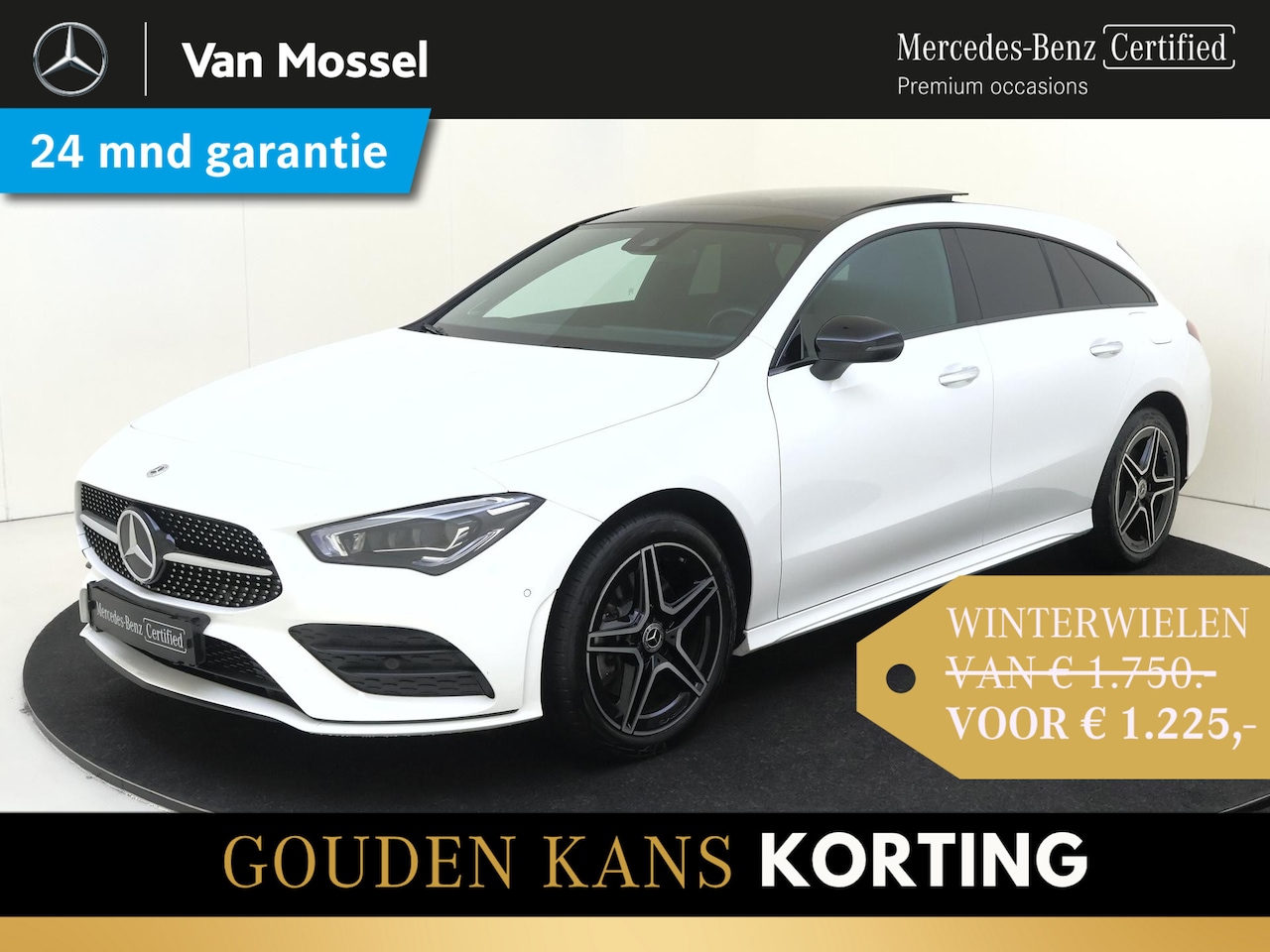 Mercedes-Benz CLA-klasse Shooting Brake - 250 e Business Solution AMG Limited / Pano Schuifdak / Burmester / Nightpakket / Keyless E - AutoWereld.nl