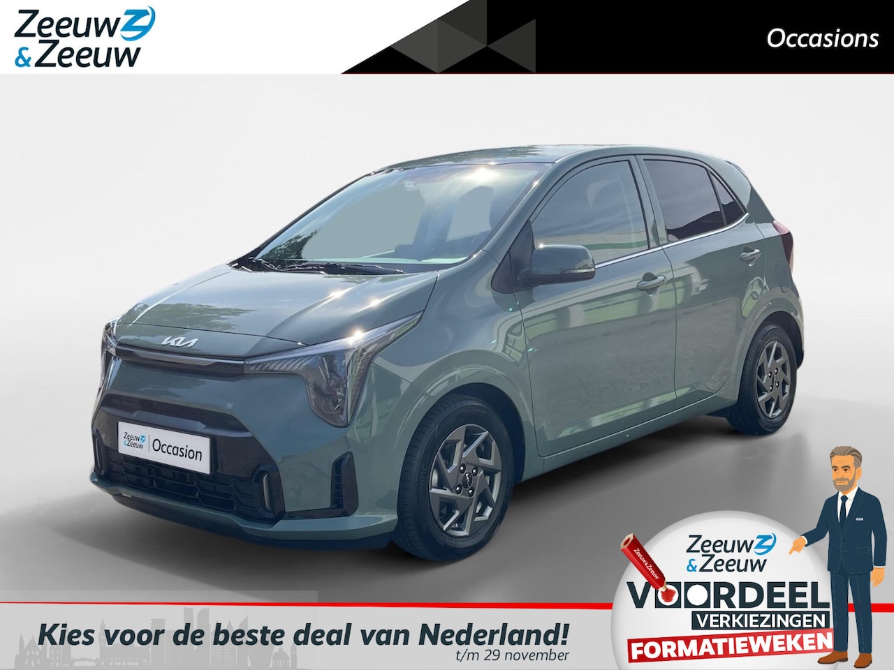 Kia Picanto - 1.0 DPI DynamicPlusLine | Navi | Clima | Camera | Apple Carplay | Android Auto | Cruise Co - AutoWereld.nl