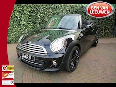 MINI Cabrio - 1.6 Cooper Chili R57 LCI met Navi, Xenon, Keyless, leer/stof en 17"