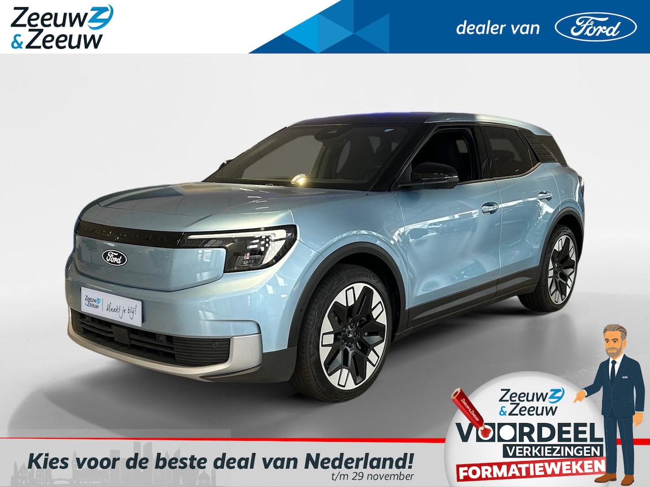Ford Explorer - Premium Extended Range RWD 77 kWh 286pk | €1.000.- korting | 0,99% rente | Tot 5.000km gra - AutoWereld.nl