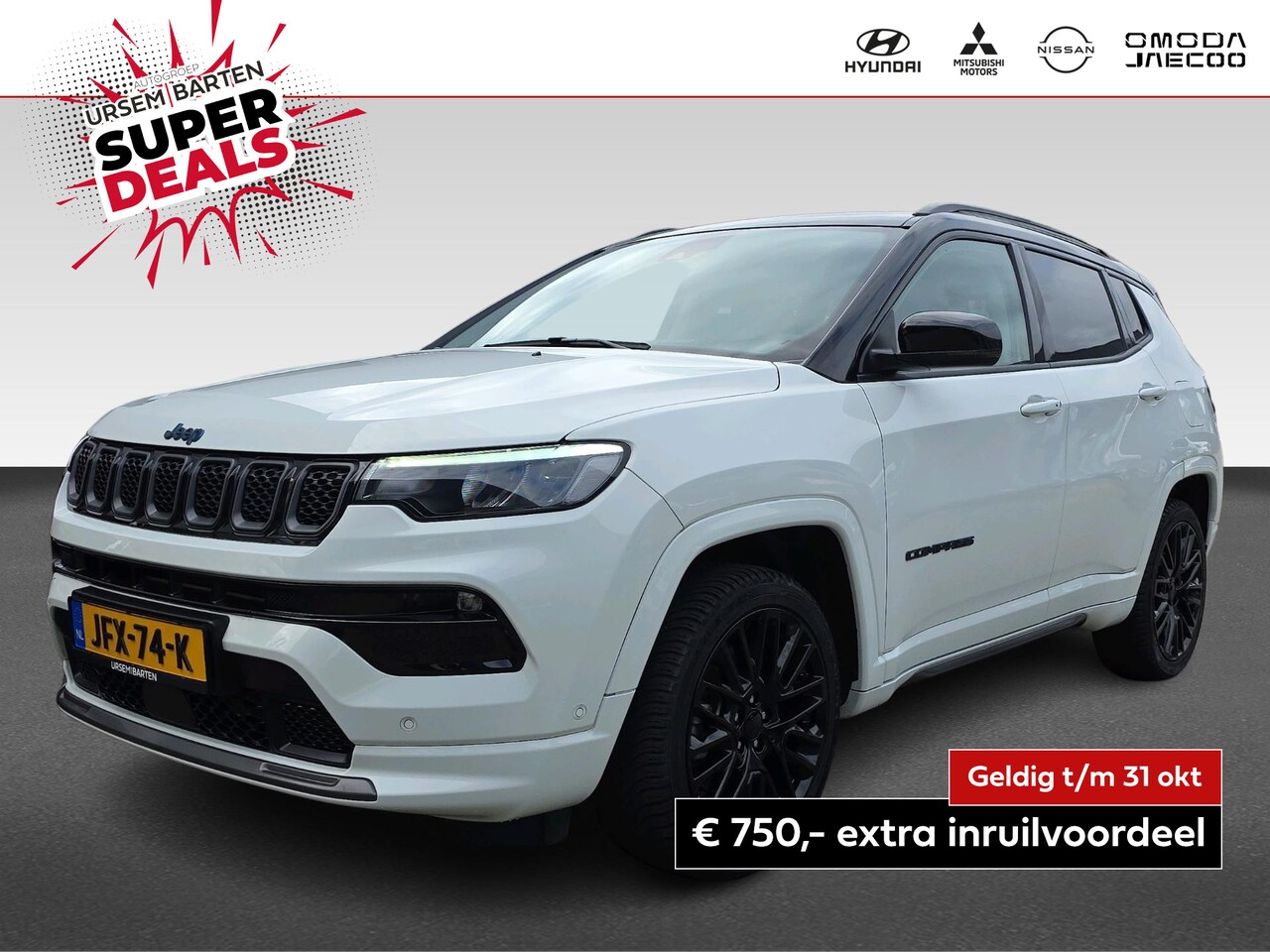 Jeep Compass - 4xe 240 Plug-in Hybrid Electric S | Automaat | 4x4 | Volleder | Stoelen Elektrisch | Achtr - AutoWereld.nl