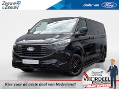 Ford Transit Custom - 320 2.5 PHEV L2H1 Black Platinum DC | VOORRAAD | 0, 99% rente | Lederen bekleding | Dubbel
